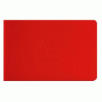 LOT DE 10 - CROK'BOOK CARNET PIQUÉ 24F 17X11CM 90G I - ROUGE