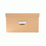 LOT DE 3 BOÎTES DE RANGEMENT OFFICEBYME - BEIGE
