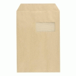 POCHETTE KRAFT MILLERAIES BRUN 229 X 324 MM BRUNEAU 90 G AVEC FENÊTRE 50 X 100 MM - BOÎTE DE 250