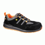 PORTWEST FE07 CHAUSSURE ESD COMPOSITE S1 SR FO NOIR/ORANGE - TAILLE 48