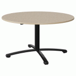 TABLE MALIBU Ø 120 T4 PC ST ISOSON BEIG 1460/BEIGE NOIR 9005