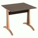 TABLE MIKADO 80 X 80 CM STRATIFIÉ ABS - BROCANTE/NATUREL - SUNSET CREATION