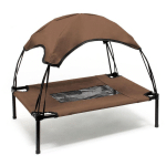 TRANSAT CHIEN MARRON 122X91X16CM 50KG LIT RELAXANT SURÉLEVÉ ANIMAL DOMESTIQUE PROTECTION SOLEIL XL