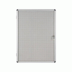 VITRINE INTÉRIEURE EXTRA PLATE ACIER LAQUÉ PORTE BATTANTE CADRE ALUMINIUM BI-OFFICE ENCLORE - 9 FEUILLES