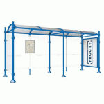 ABRI BUS PROVINCE 5 M VITRINE 1 BARDAGE LAT. AGORA BLEU 5010 - PROCITY