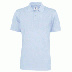 COTTOVER POLO MANCHES COURTES HOMME - CERTIFIÉ GOTS BLEU CLAIR - TAILLE XL