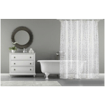 RIDEAU DE SALLE DE BAIN PVC 180X200 MOSAÏQUE