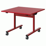 TABLE MALIBU RAB. 80X80 T3 DL STRA ABS ROUGE U321/ROUGE 3020