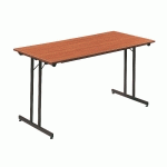 TABLE PLIABLE RECTANGULAIRE 120X80 COLORIS TECK