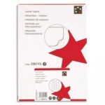 5 ETOILES BOÎTE DE 1600 ÉTIQUETTES COPIEUR 105X37MM BLANC