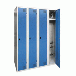 ARMOIRE SÉCHANTE IP 4 COLONNES À MORAILLON BLEU CLAIR - MANUTAN COLLECTIVITÉS