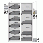 ARMOIRE SÉCURITÉ S-PHOENIX-90 S90.196.120.MV.FDAS GRIS CLAIR - MANUTAN COLLECTIVITÉS