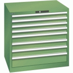 ARMOIRE VERT 870X725X850 AVEC 8 TIR. 200KG _ 78.684.030 - LISTA