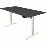 BUREAU RÉGLABLE MOVE 1 - BLANC - 160X80 CM - ANTHRACITE - KERKMANN