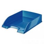 LEITZ PLUS CORBEILLE À COURRIER WOW BLEU MÉTALLISÉ 35,7X7X25,5 CM