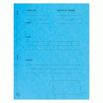 PAQUET DE 25 DOSSIERS DE PLAIDOIRIE PRÉ-IMPRIMÉS EXACOMPTA - 25X32 - TURQUOISE