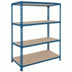 RAYONNAGE MANUTAN RAPID 2 1980X915X455 BLEU - 4 NIVEAUX