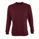 SWEAT PERSONNALISABLE MOLLETON BORDEAUX