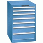 ARMOIRE BLEU CAP. 564X725X850 AVEC 7 TIR. 75KG _ 14.405.040 - LISTA