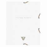 CHEMISE À ÉLASTIQUE 3 RABATS FLYING SPIRIT WHITE 24X32CM MOTIFS ASSORTIS - BLANC - LOT DE 5