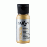LOT DE 4 - DARWI FLACON DE 50 ML DE PEINTURE SUR CUIR - OR