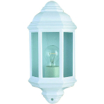 SEARCHLIGHT - APPLIQUE OUTDOOR & PORCH, EN FONTE D'ALUMINIUM BLANCHE ET VERRE - BLANC