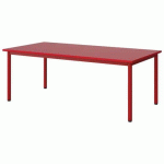 TABLE MALIBU 160X80 T3 4P STRA ABS ROUGE U321/ROUGE 3020