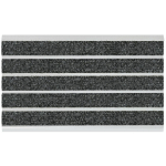 CASA PURA - PAILLASSON EN ALUMINIUM SELECT MAT AVEC FIBRE TEXTILE 42 X 60 CM - ANTHRACITE/ALUMINIUM