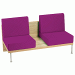 BANQUETTE 2 PLACES FAAR PVC URBAN FUCHSIA - MANUTAN COLLECTIVITÉS