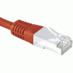 CORDON RJ45 CATÉGORIE 6 S/FTP ROUGE - 15 M - CUC