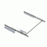 COULISSES POUR TABLE À RALLONGE ET RELEVABLE -INOX BROSSÉ -ALUMINIUM EMUCA