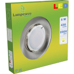 LAMPESECOENERGIE - LOT DE 2 SPOT LED ENCASTRABLE COMPLETE ALU BROSSÉ LUMIÈRE BLANC NEUTRE 5W EQ.50W REF.787