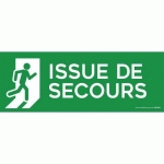 PANNEAU ISSUE DE SECOURS PVC 350X125MM