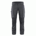 PANTALON DE TRAVAIL SERVICES STRETCH FEMME GRIS FONCÉ/NOIR TAILLE 46 - BLAKLADER