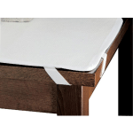 PROTÈGE-TABLE IMPERMÉABLE RECTANGULAIRE BLANC POLYESTER