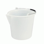 SEAU INDUSTRIEL PELD 18L BLANC - MOBIL PLASTIC