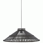 SUSPENSION RANGOON CONIQUE EN BAMBOU PEINT BRUN - MANUTAN COLLECTIVITÉS