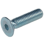 VIS À MÉTAUX TÊTE FRAISÉE HEXAGONALE CREUSE CLASSE 10.9 DIN 7991 ZINGUÉE 5X45 BOÎTE DE 100 - FHC5X45ZING