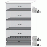 ARMOIRE SÉCURITÉ S-PHOENIX-90 S90.196.120.FDAS GRIS CLAIR - ASECOS