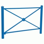 BARRIÈRE PROVINCE ROSACE 1.57 M AGORA - ZINC BLEU 5010 - PROCITY