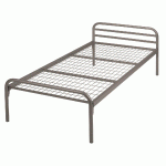 EVOLUTION LIT CONFORT SOMMIER TREILLIS 90X200 TAUPE - MANUTAN COLLECTIVITÉS