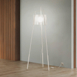 KDLN LAMPE SUR PIED TYLA, BLANCHE, HAUTEUR 165 CM, À INTENSITÉ VARIABLE