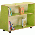 MEUBLE PRÉSENTOIR LIVRES/ALBUMS ZÉBULON - BLEU AZUL - MANUTAN COLLECTIVITÉS