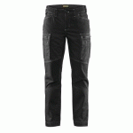PANTALON DE TRAVAIL SERVICES STRETCH FEMME NOIR TAILLE 52 - BLAKLADER