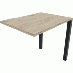 RETOUR AVEC PIED DE SOUTIEN L80XP60 ÉP.25MM BRUNSWICK/NOIR - EOL