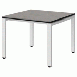 TABLE MALIBU 80X80 T3 SOUDÉ ST ANTIB BÉTON F186/NO BLC 9016