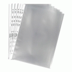 POCHETTES PERFORÉES BRUNEAU A4 PVC LISSE 10/100E - BOÎTE DE 100