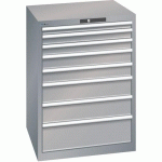 ARMOIRE GRIS PIGEON 717X725X1000 AVEC 8 TIR. 200KG - LISTA