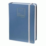 QUO VADIS - CARNET BULLET JOURNAL - MULTILINGUE - LIFE JOURNAL - BLEU GRIS - PAGES POINTS (DOTS) - 15X21 CM - LOT DE 2