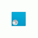 LOT DE 2 - PAQUET DE 25 CARTES SIMPLES POLLEN 135X135MM 210G/M² - BLEU TURQUOISE